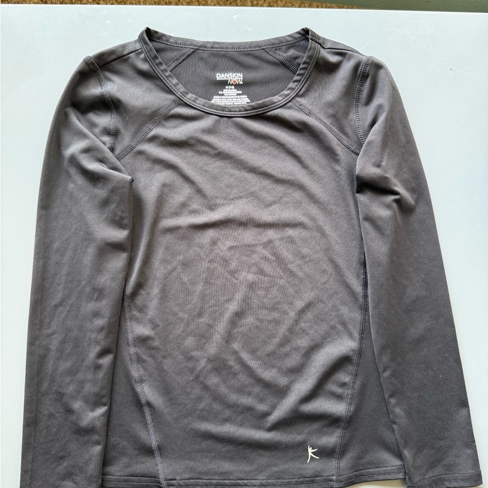 Danskin Now Black Long Sleeve Top